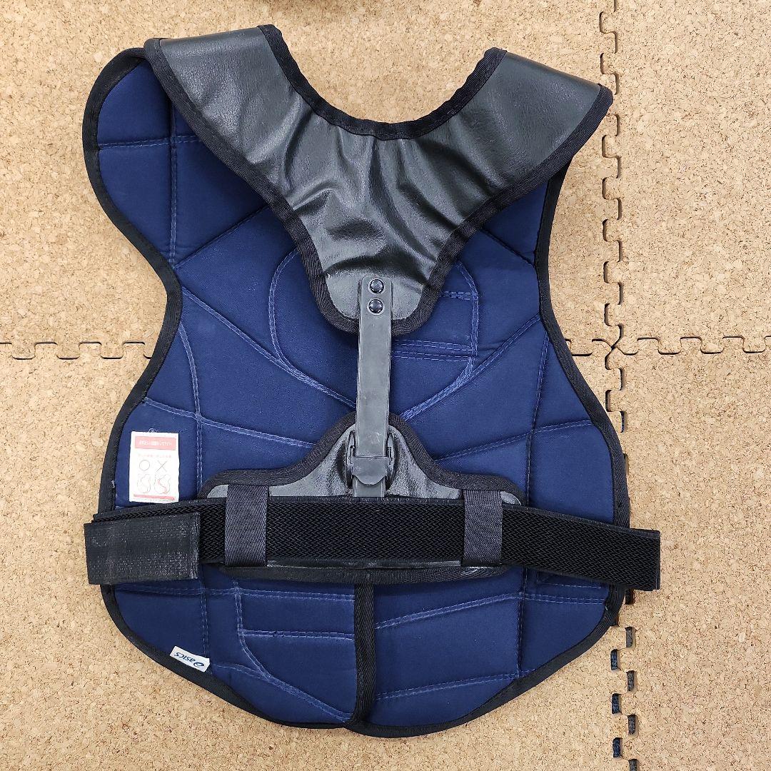 少年野球用 脱着楽チン キャッチャー防具セット アシックス 白ヘルメット