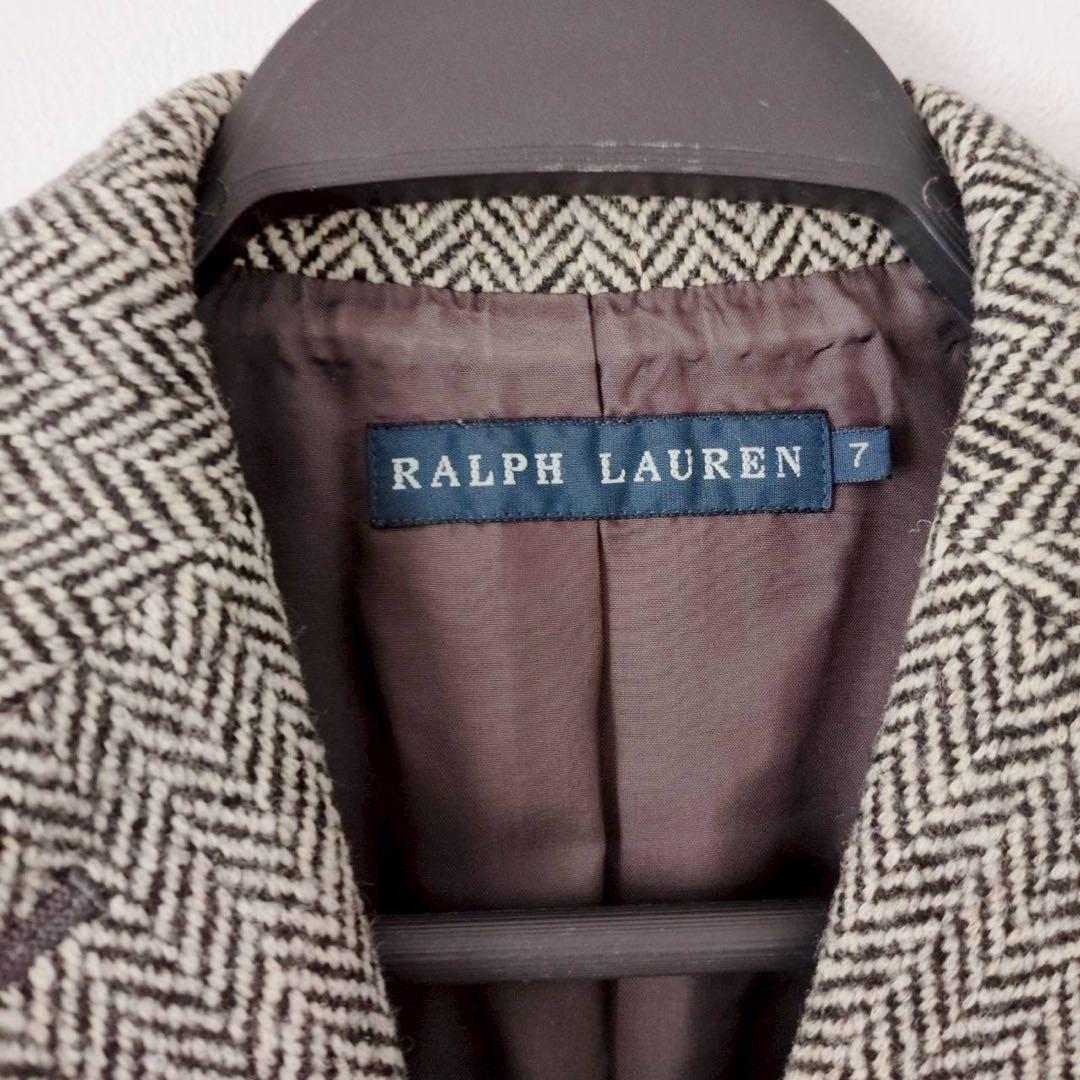 ◾︎美品◾︎ ラルフローレン テーラードジャケット ヘリンボーン ツイード ブラウン