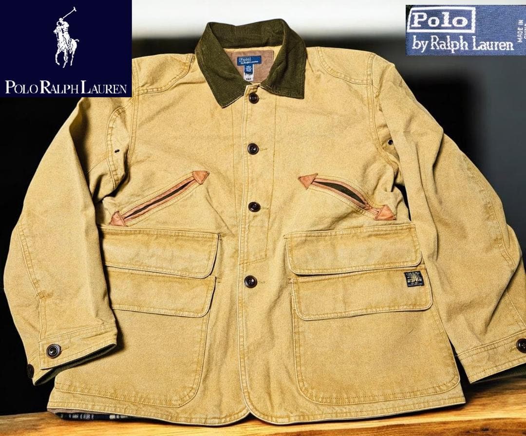 レモンサワーPolo Ralph Lauren ベージュカバーオール（L)