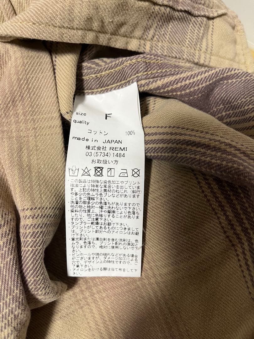 L'Appartement REMI RELIEF Check Shirt 美品