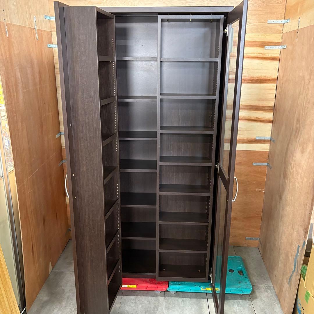 梱包発送たのメル便　プラス スライド書棚 80 アイランド