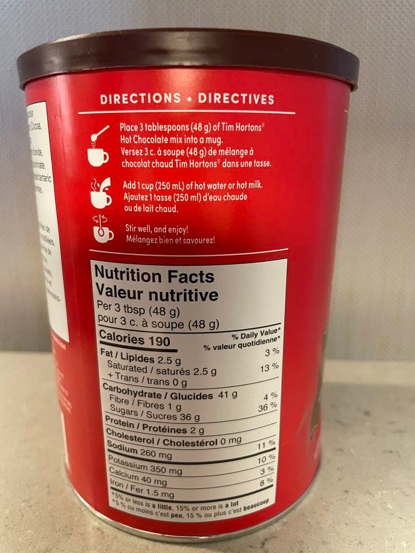 【Vesperさん専用】Tim Hortons ホットチョコレート