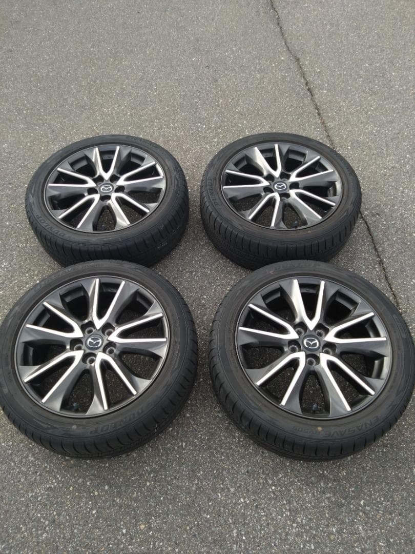 【マツダ CX-3 純正 18インチ ホイール4本＋タイヤ付】215/50R18