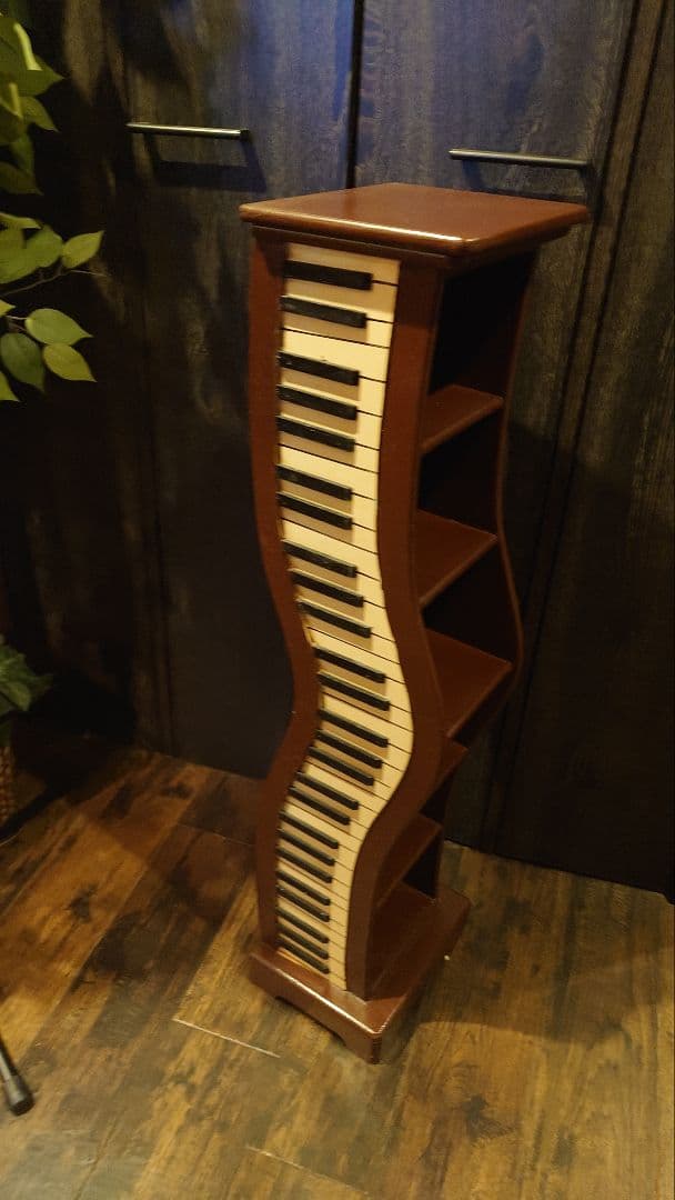 ピアノ鍵盤デザイン ラック16日まで千円引き