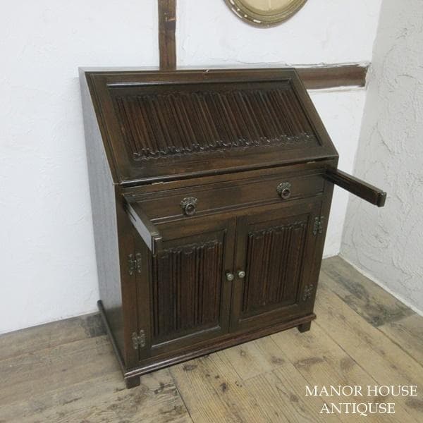 イギリス アンティーク 家具 ライティングビューロー デスク 机 6319d