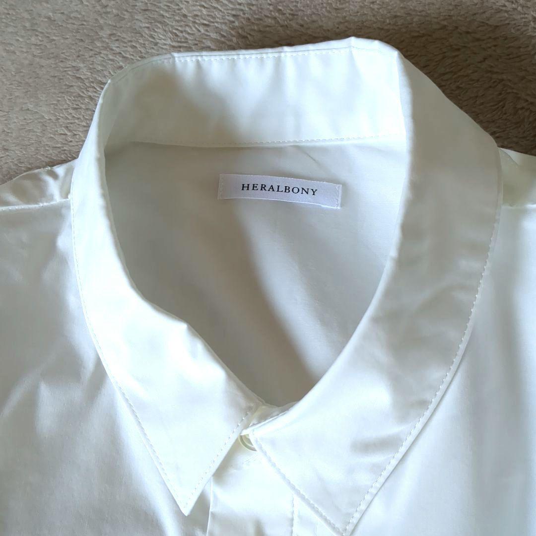 HERALBONY（ヘラルボニー）日本製 スカーフループ付き シャツワンピース