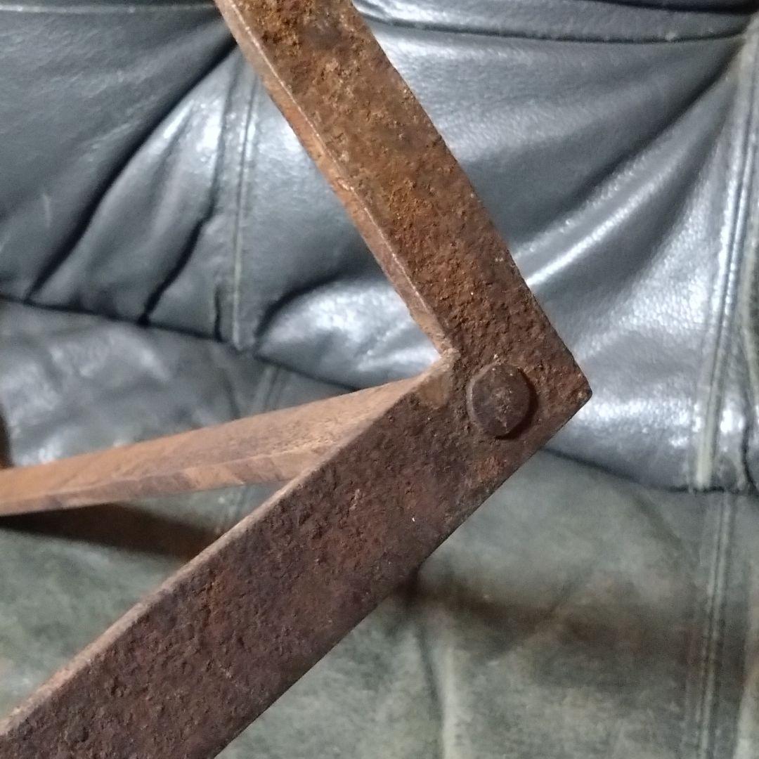 【ガタつきあり】　吉原型　五徳　大　長火鉢用　レトロ