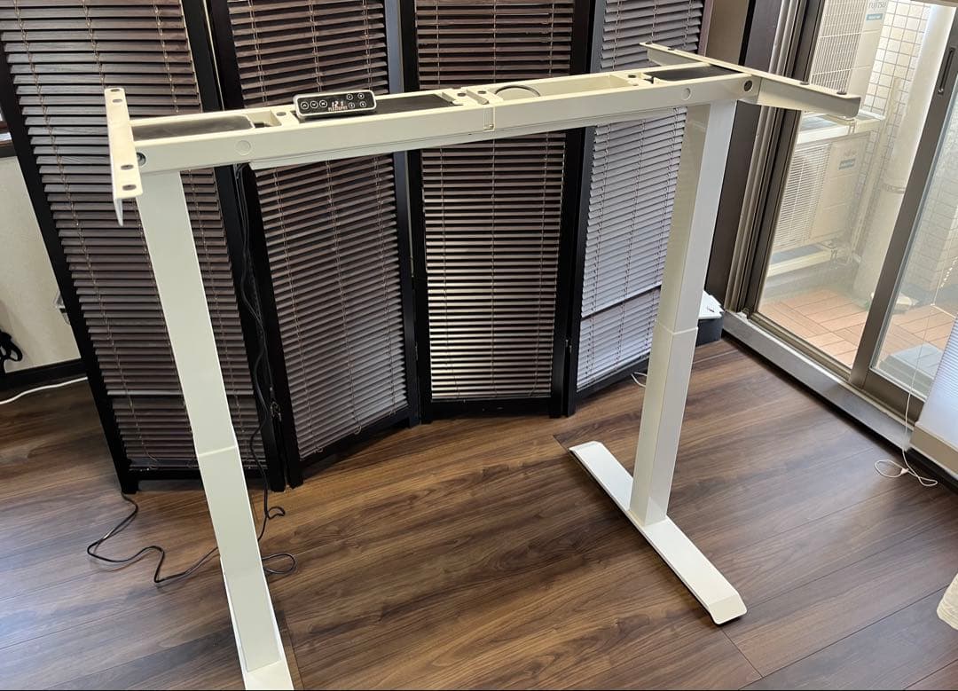 [週末お値下げ］FLEXISPOT EJ2 白 電動昇降デスク 脚のみ