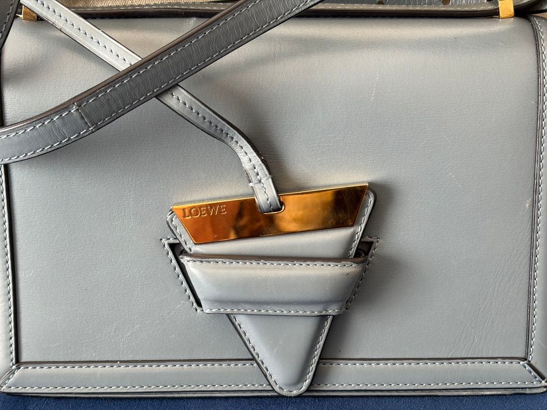 ロエベ　ハンドバッグ　ブルー