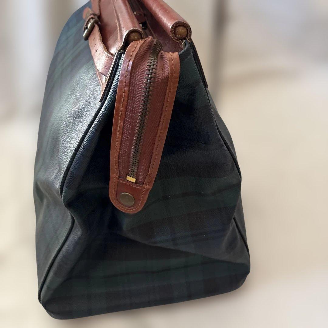 レア✨ポロラルフローレン　ボストンバッグ　ドクターズバッグ　チェック柄　グリーン