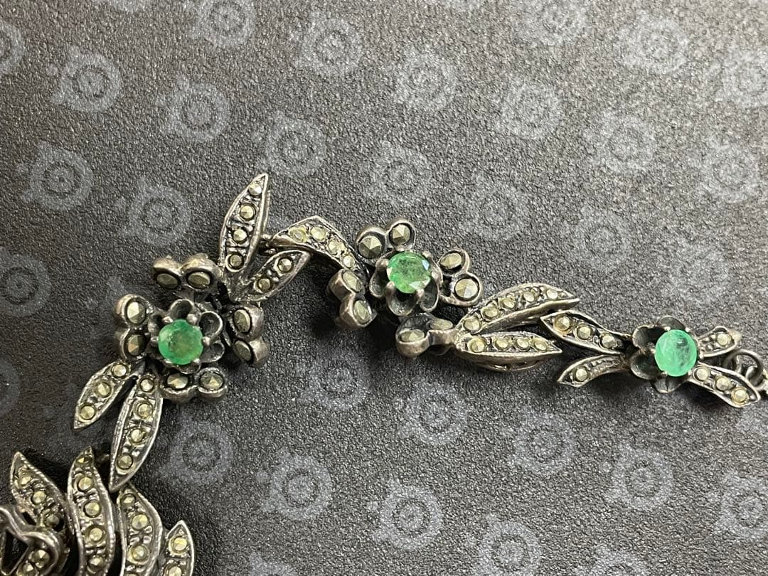 ヴィンテージ　sv925 色石ネックレス　31.4g