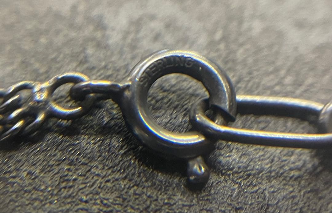 ヴィンテージ　sv925 色石ネックレス　31.4g