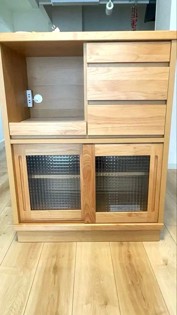 【8/26まで出品】ベルメゾン アルダー材 ハイタイプキッチンカウンター