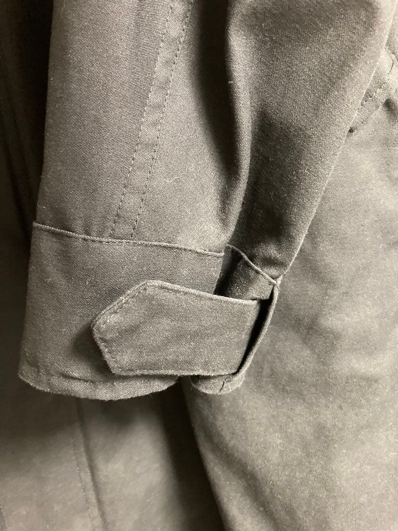 FRED PERRYファー付きブラックモッズコート メンズS