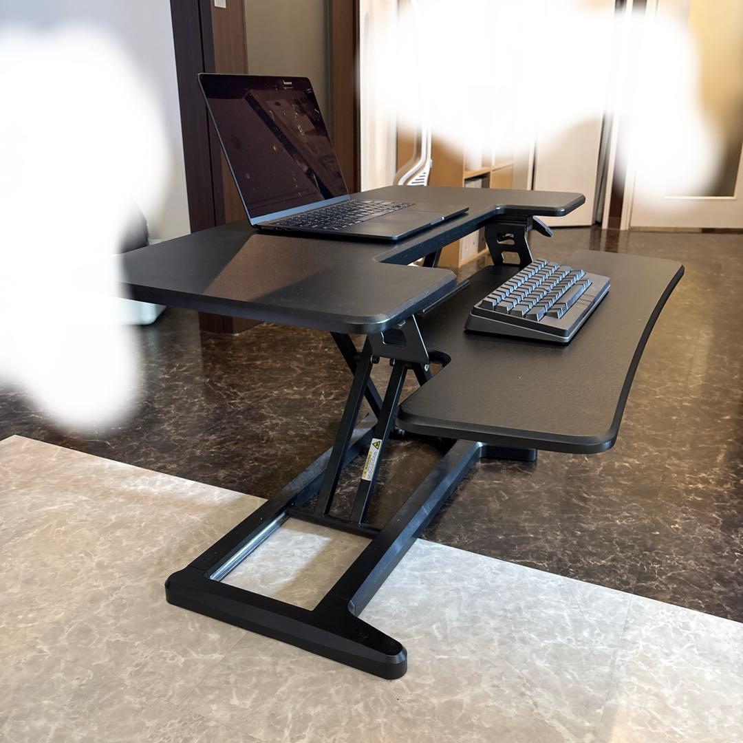 SANWA 卓上スタンディングデスク