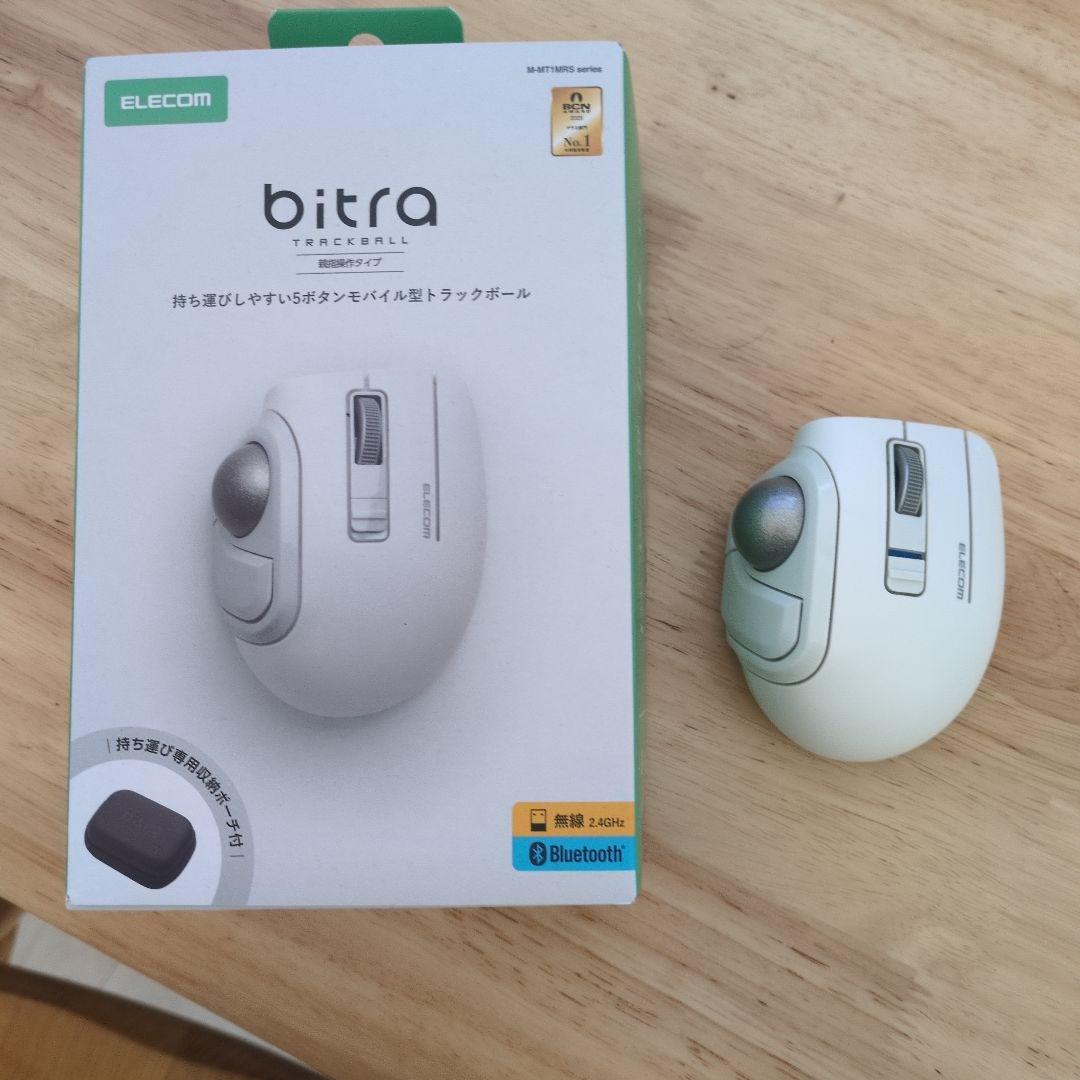 ELECOM bitra トラックボール 白 M-MT1MRSWH
