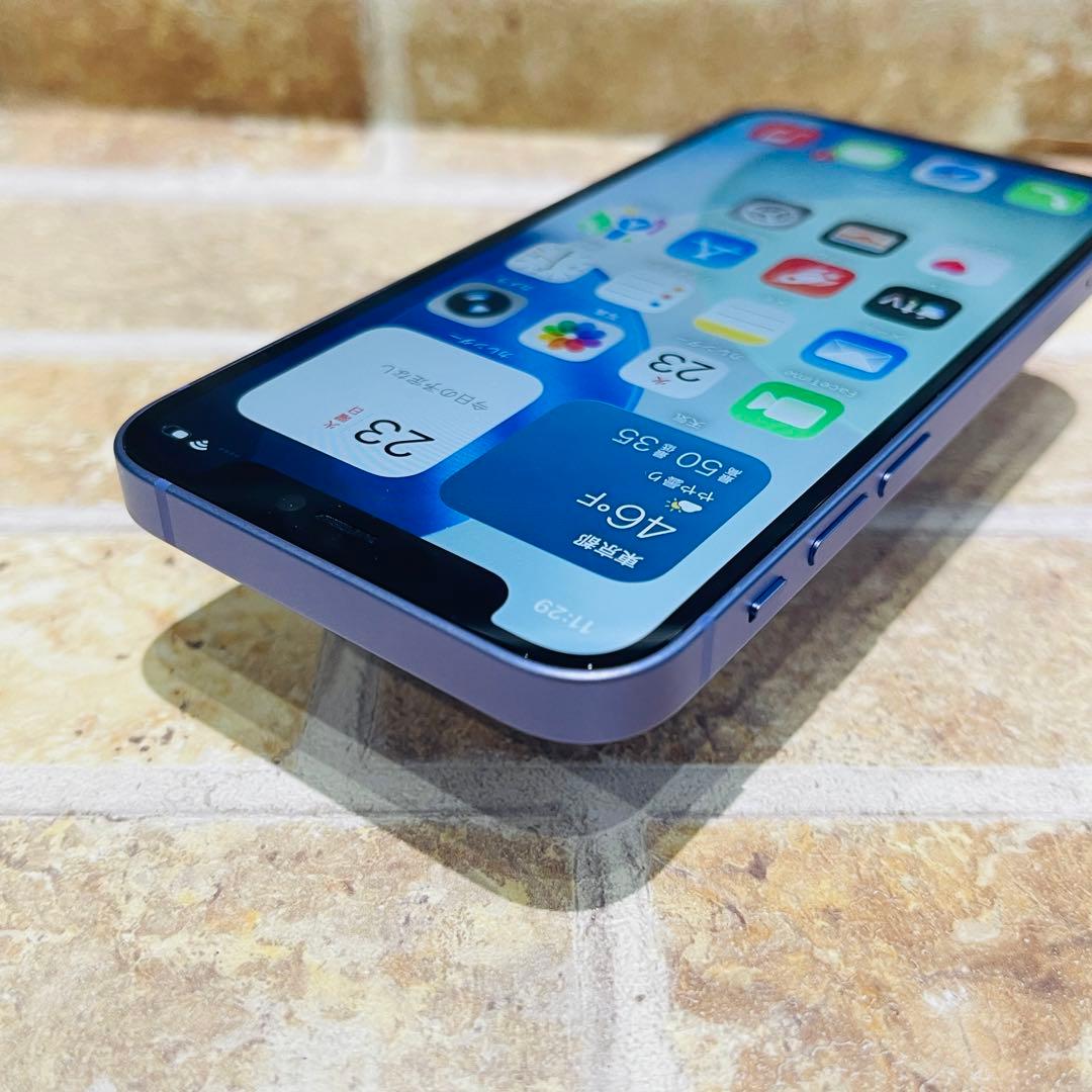 SIMフリー iPhone12mini 64GB 057 パープル 電池良好