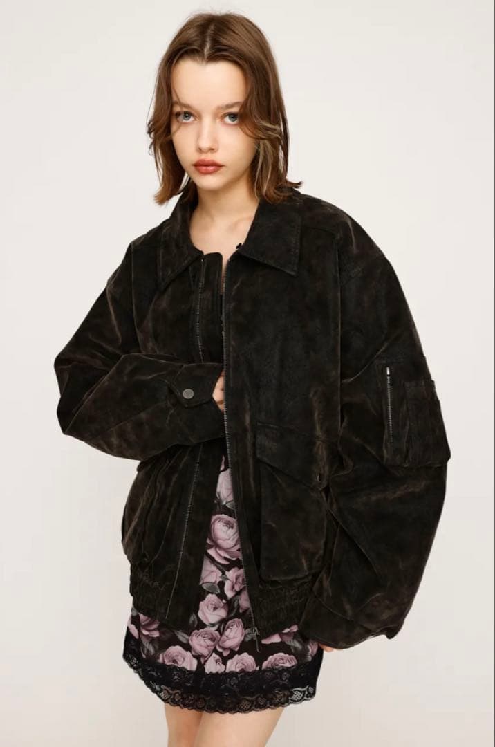 SLY 今季 WASHED PUFFER ブルゾン 黒