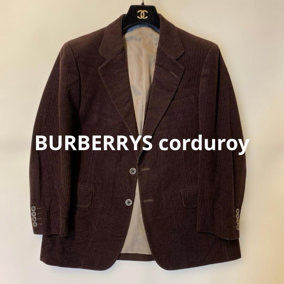 BURBERRYS corduroyブラウン コーデュロイ テーラードジャケット