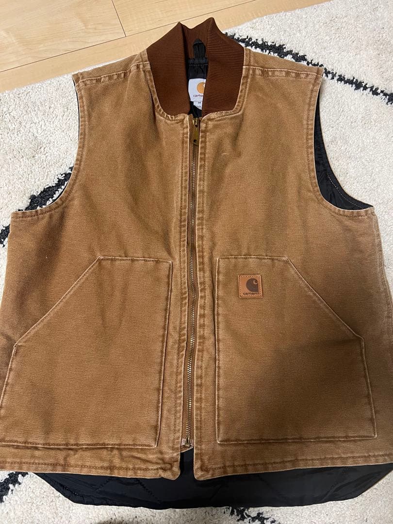Carhartt ブラウン コットンベスト
