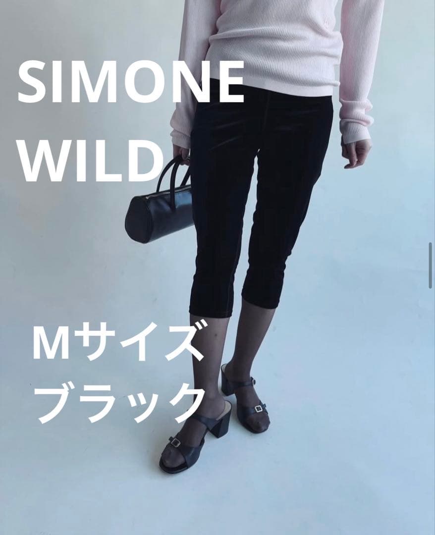 SIMONEWILD VELVET LONG SHORTS シモーネワイルド M