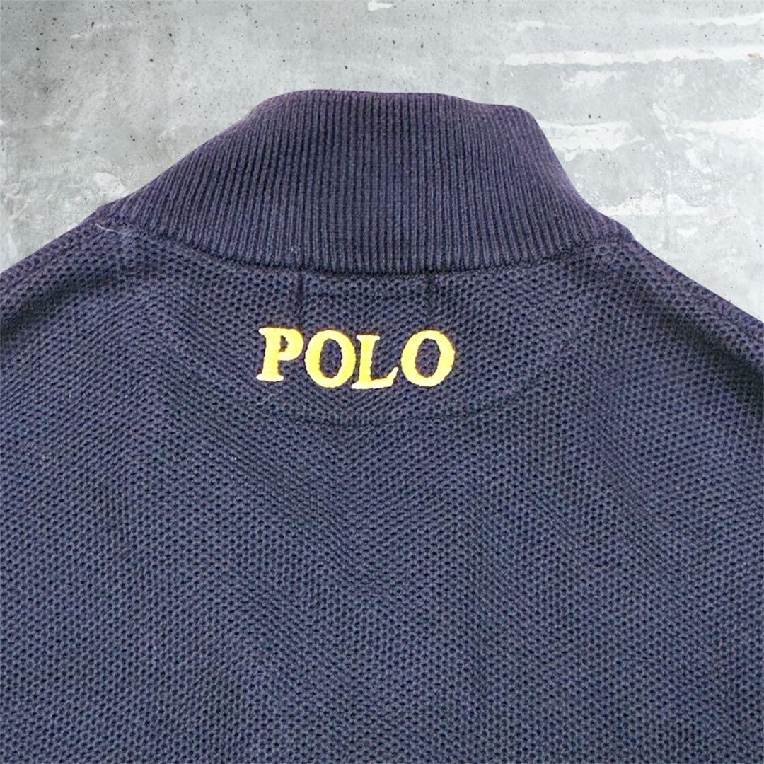 POLO RALPH LAUREN ジップアップニット　ビッグポニー　刺繍