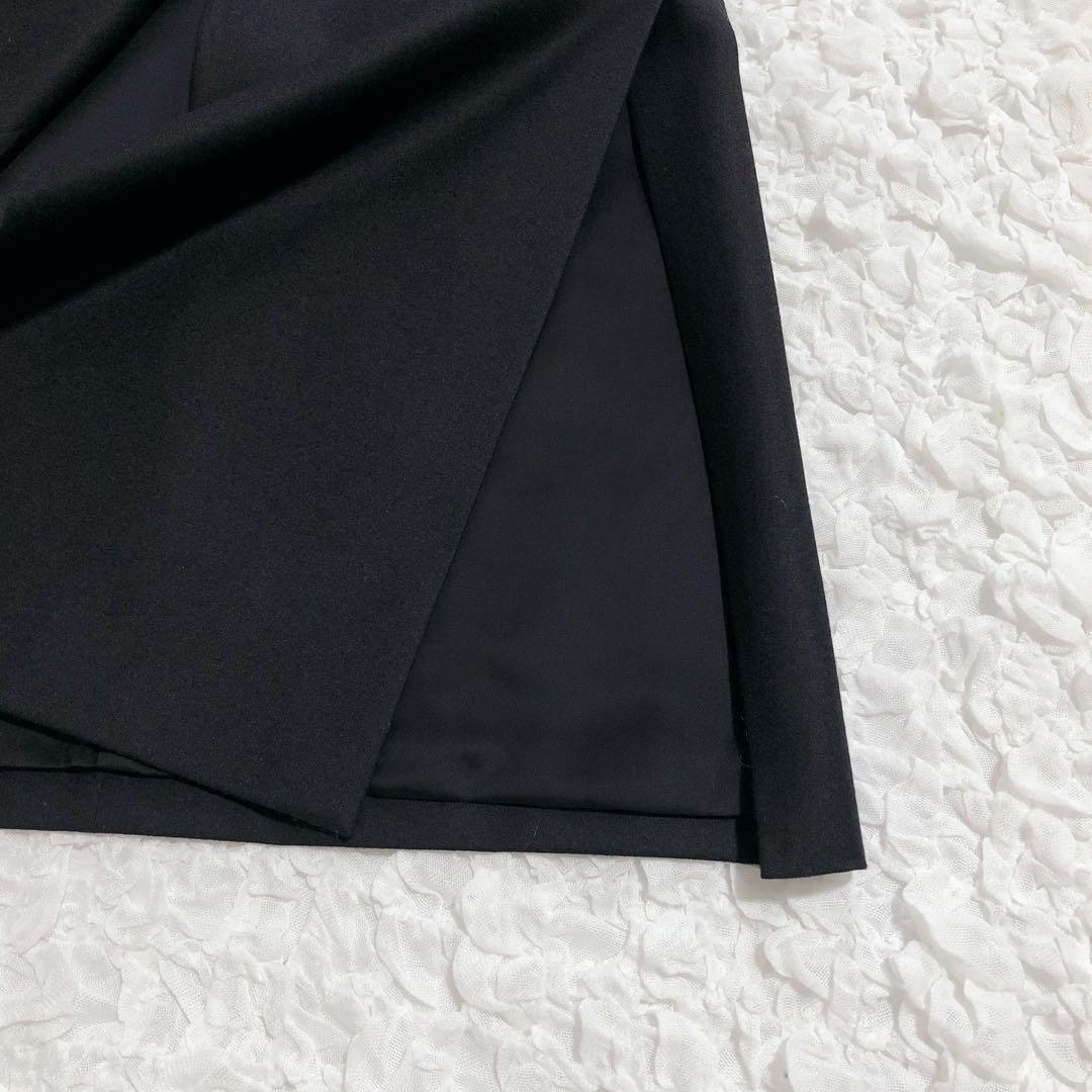 セオリーリュクス OLIN NEW SAXONY ロングジレ ブラック　黒　38