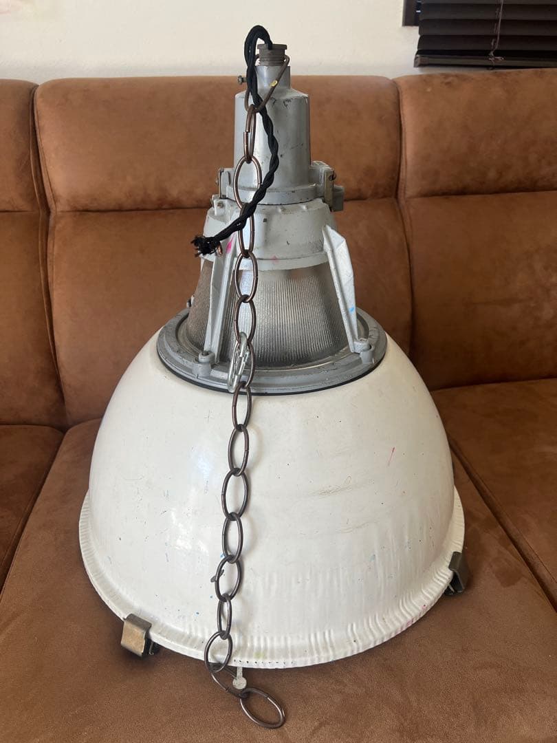 ヴィンテージ 照明 希少 白 インダストリアル 工場