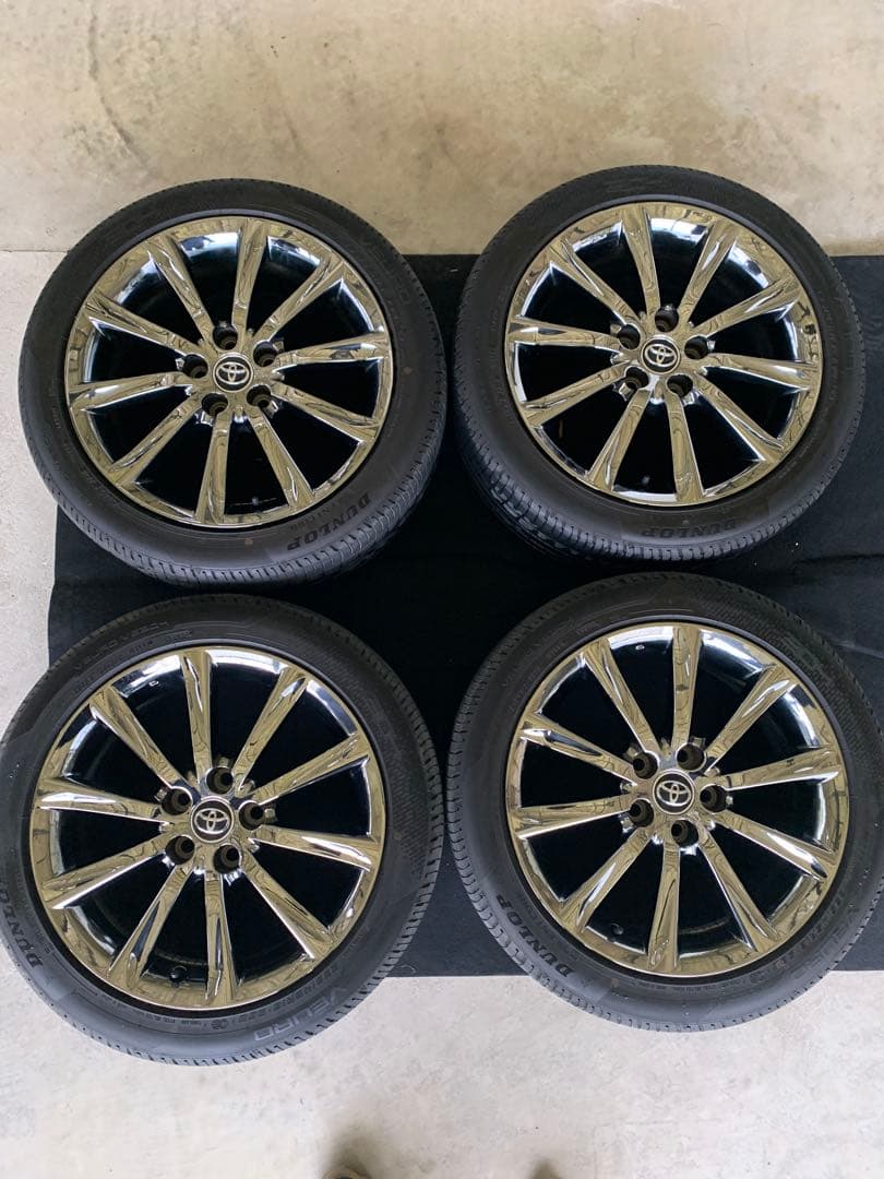 トヨタ GRX130 マークX 後期 純正 ホイール 18ｘ8J +45 5穴