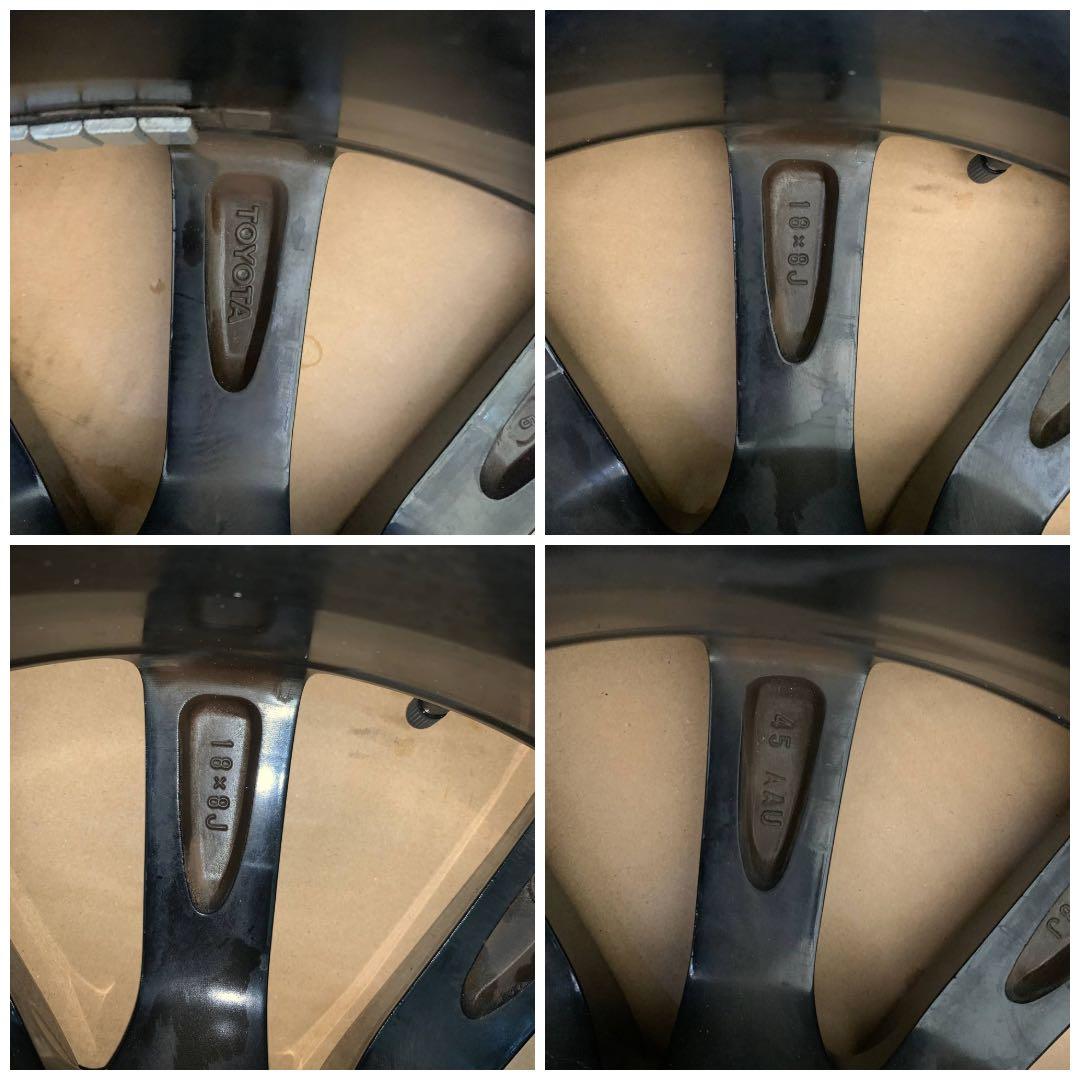 トヨタ GRX130 マークX 後期 純正 ホイール 18ｘ8J +45 5穴