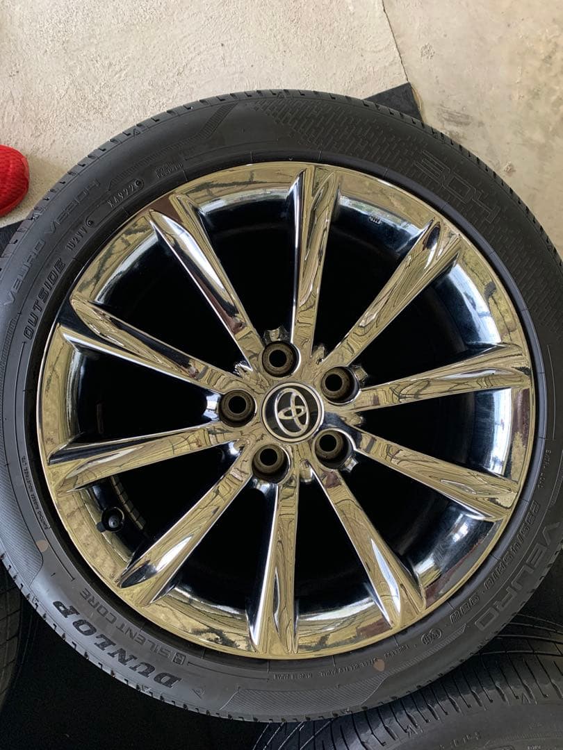 トヨタ GRX130 マークX 後期 純正 ホイール 18ｘ8J +45 5穴