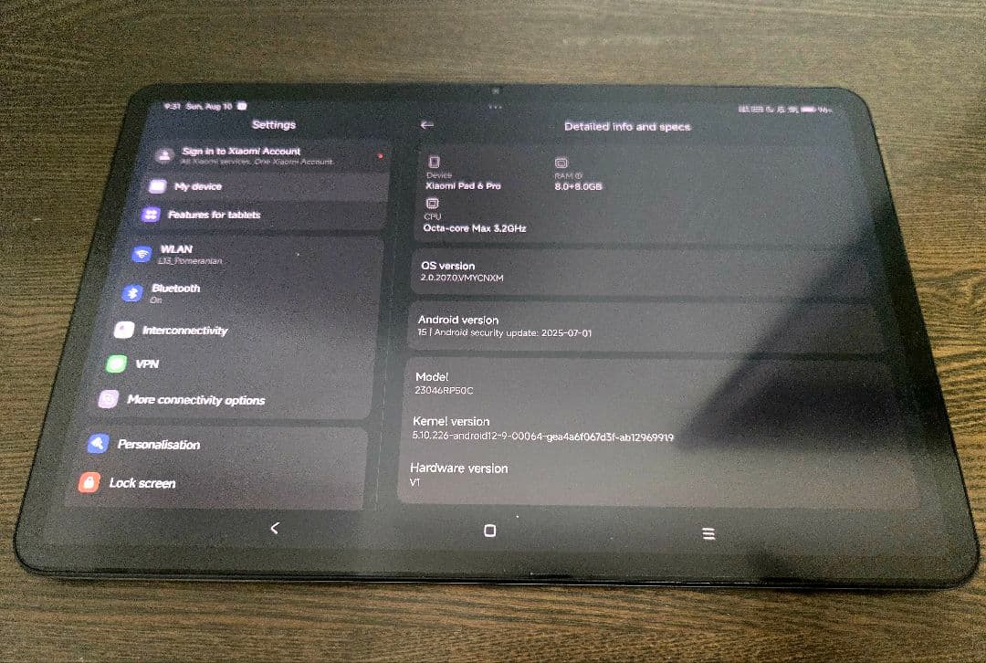 Xiaomi pad 6 pro 12.4インチタブレット