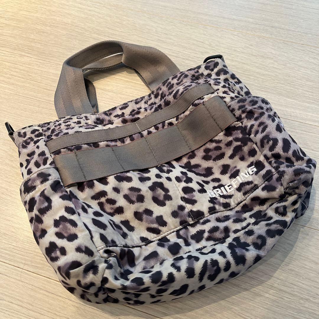 BRIEFING 2WAY カートバッグ レオパード柄