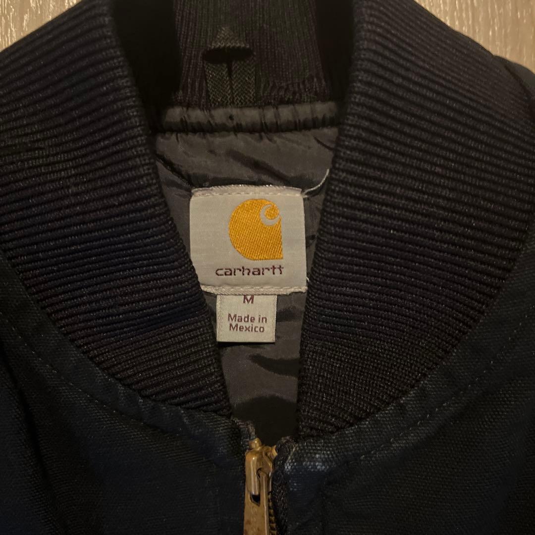 carhartt ベスト カーハート ダックベスト ブラック キルティング　古着