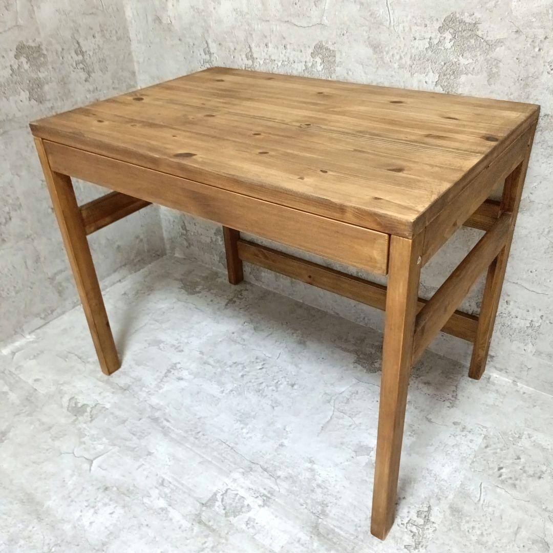 希少品　無印良品　パイン材デスク　机　引き出し