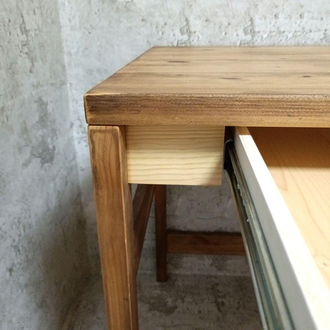 希少品　無印良品　パイン材デスク　机　引き出し