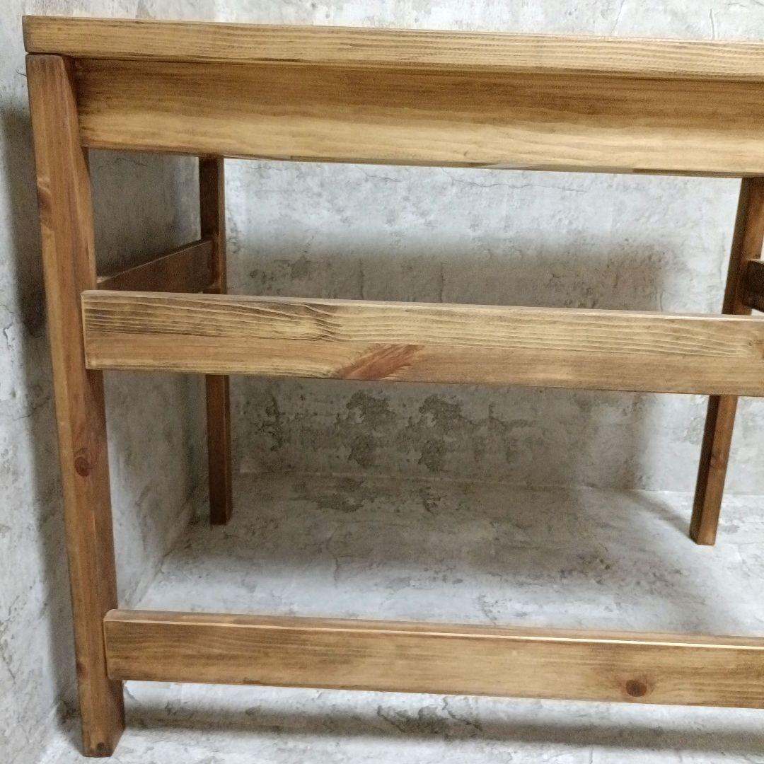 希少品　無印良品　パイン材デスク　机　引き出し