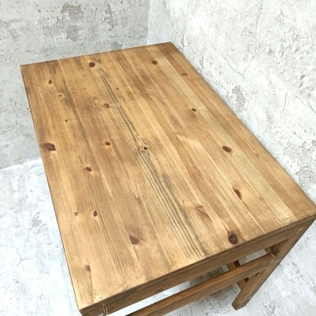 希少品　無印良品　パイン材デスク　机　引き出し