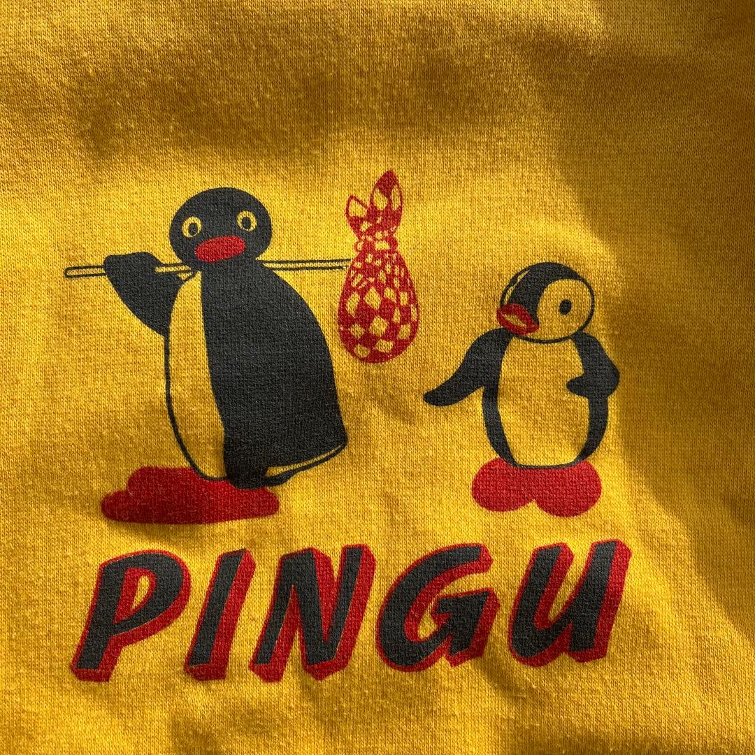 90’s PINGU ピングー パーカー スウェット 古着　トラック　赤　黄色