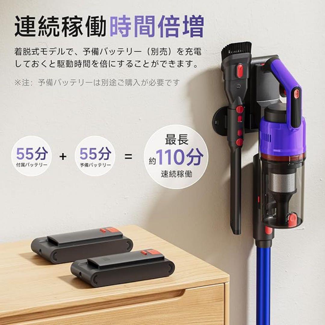 掃除機 コードレス 自立式 スタンド不要 軽量 スティック クリーナー ハンディ