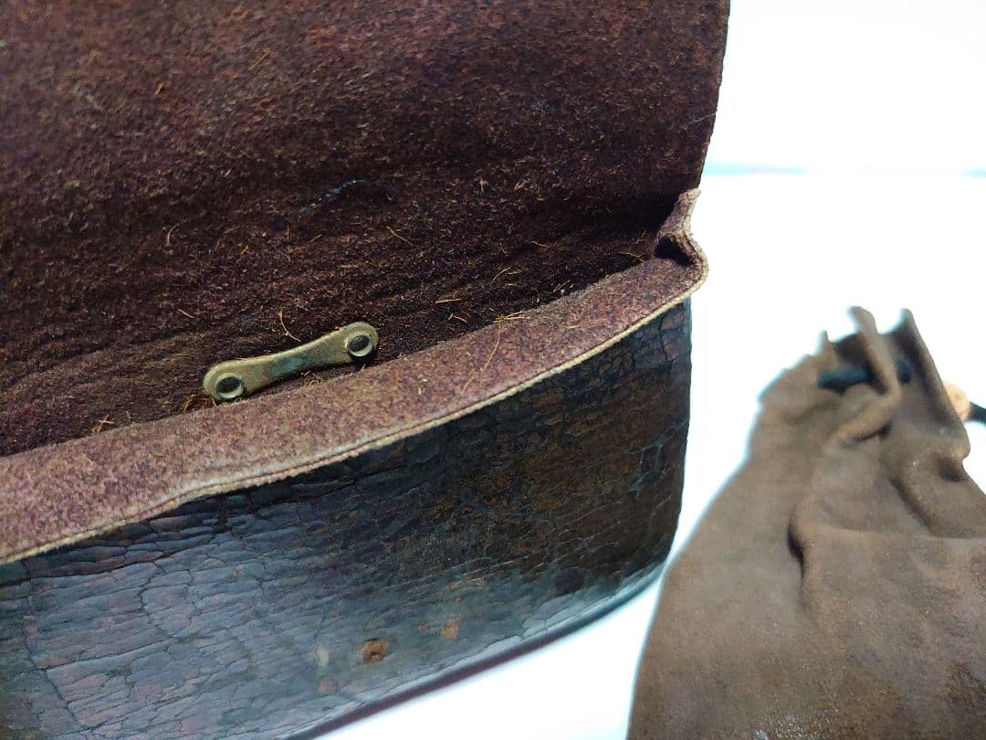 時代物 煙管 煙草入 煙管筒 金口 細工 彫刻 一式 骨董 アンティーク