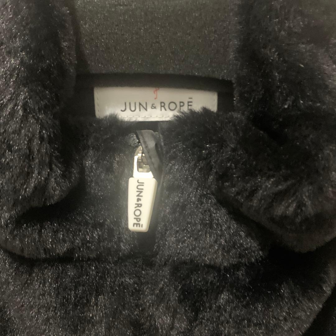 ふわふわあったか新品未使用Jun & Ropé【保温機能】ラッセルボアワンピース