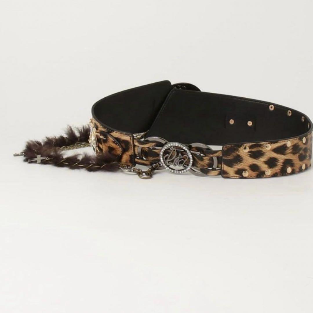 新品 2本セット d.i.a. ダイヤ Y2K ムーンバックルベルト レオパード