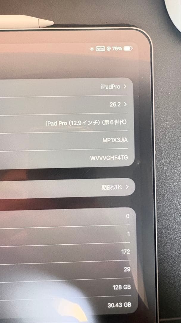 第6世代iPad Pro本体12.9セルラーモデル　 ApplePencil