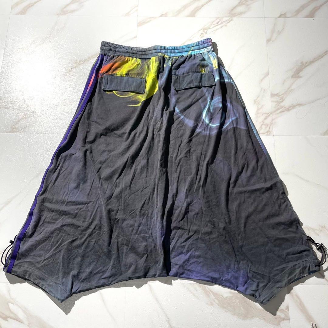 美品⭐️Y-3 サルエルパンツ 総柄 スリーストライプス ブランドロゴ Mサイズ