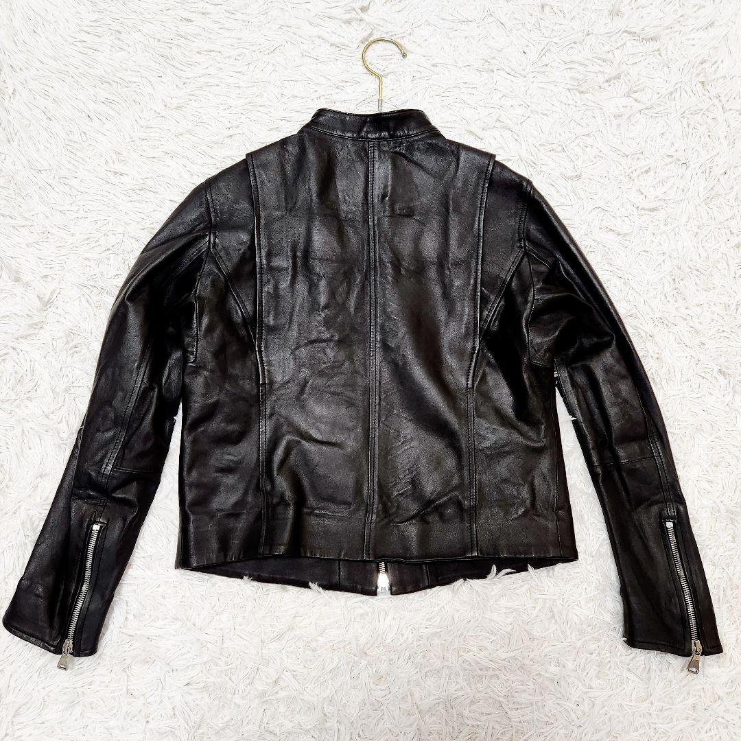 EMMETI エンメティ juri ユリ ラムレザー ジップ 黒 40