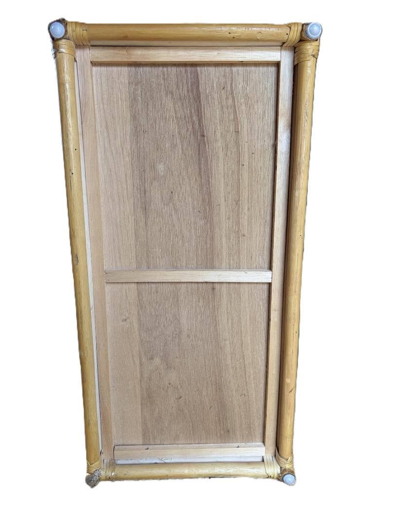 【送料無料】希少ヴィンテージ風　ラタン製5段 チェスト