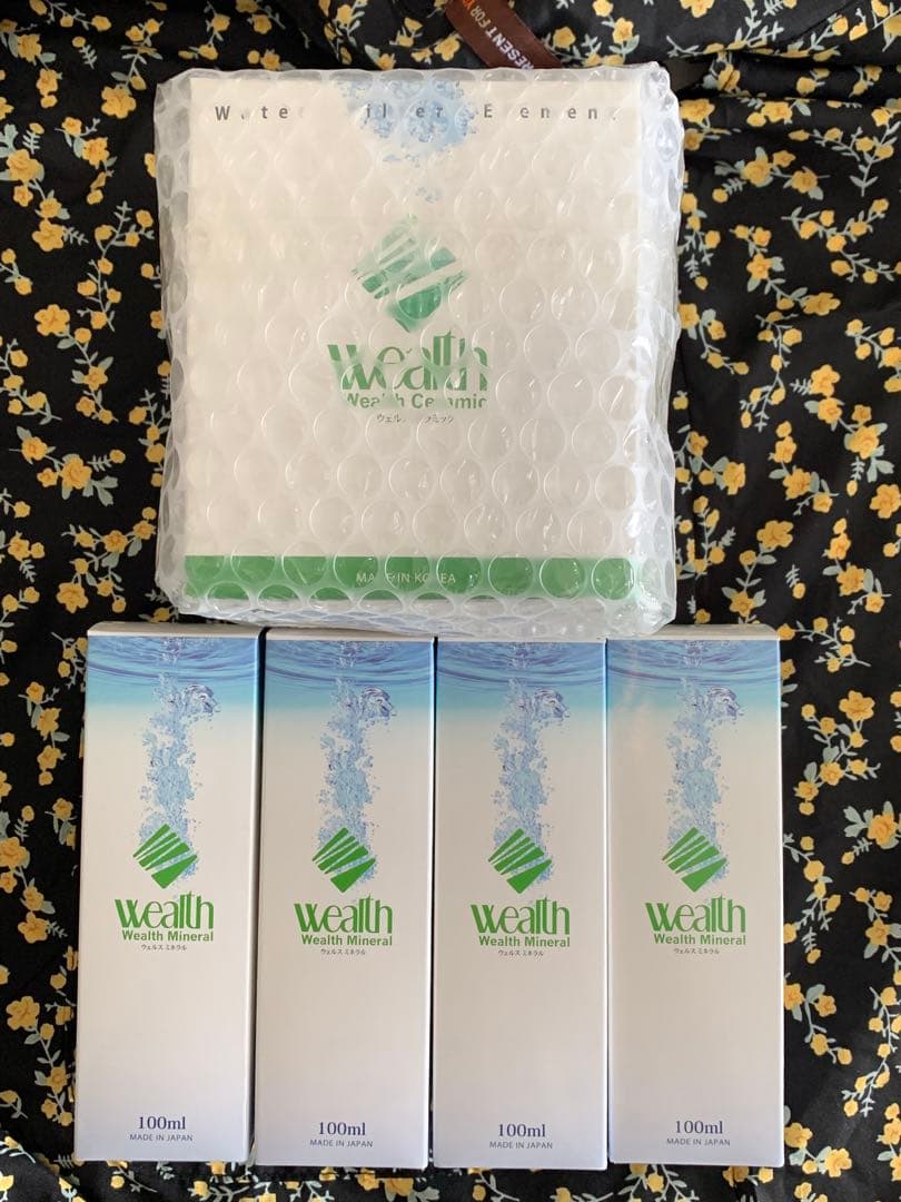 ミネラル原液100ml 4本＆セラミックフィルターのセット