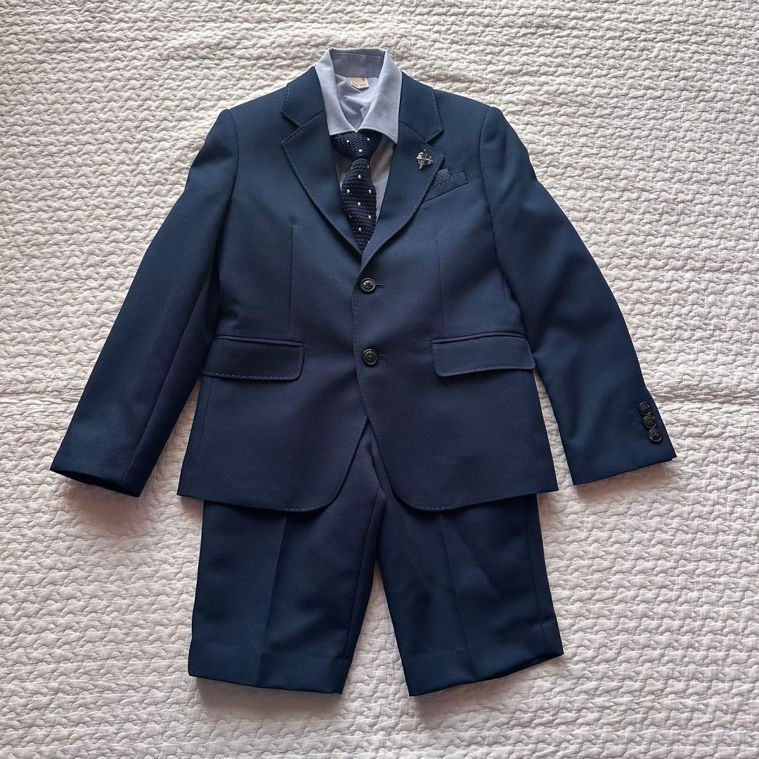 フォーマルスーツ 卒園式 入学式 キッズ 男の子 130 プティマイン