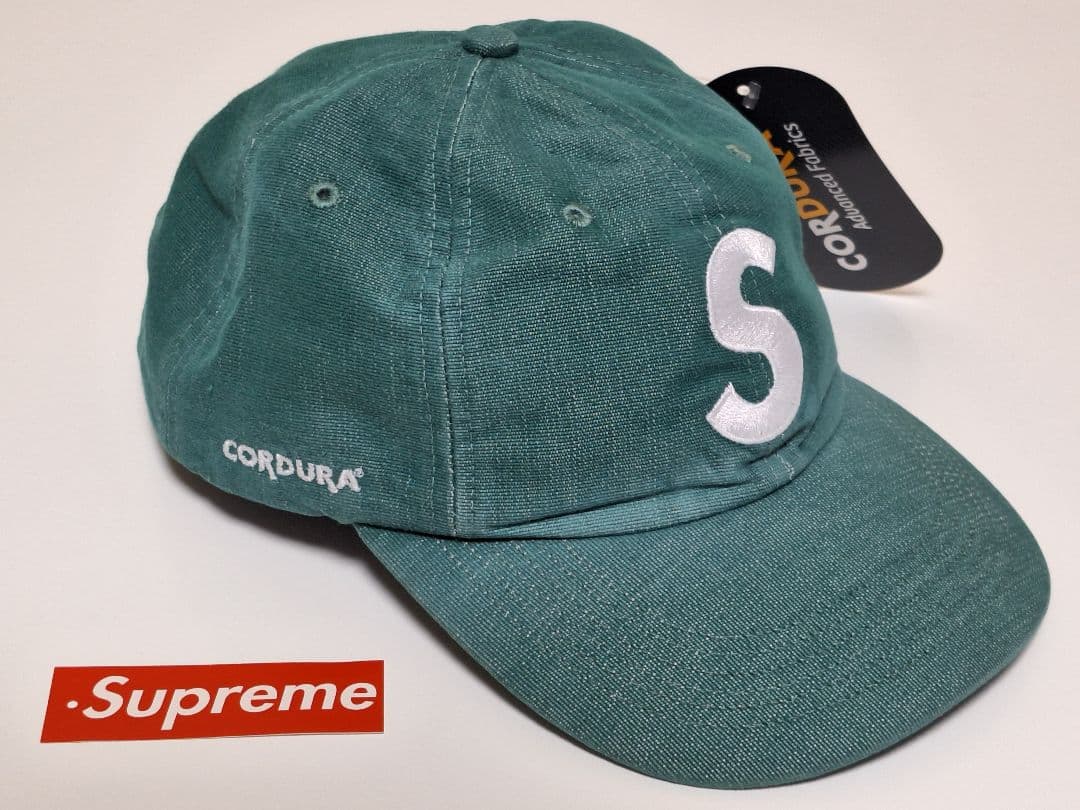 新品　Supreme　Cordura　S Logo　6-Panel　\"Green